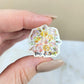 Holographic Bride of Christ Bouquet Mini Sticker