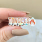 Holographic Tongues of Fire Mini Sticker