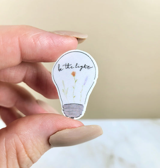 Be the Light Lightbulb Mini Sticker