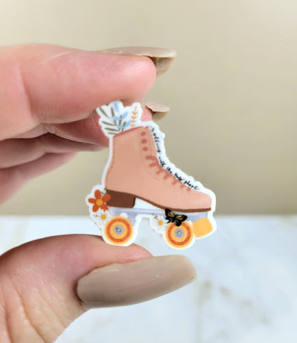 Rolling with the Holy Ghost Roller Skate Mini Sticker