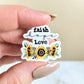 Faith Hope Love Sunflower Mini Sticker