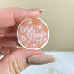 Core Group Pink Floral Circle Mini Sticker