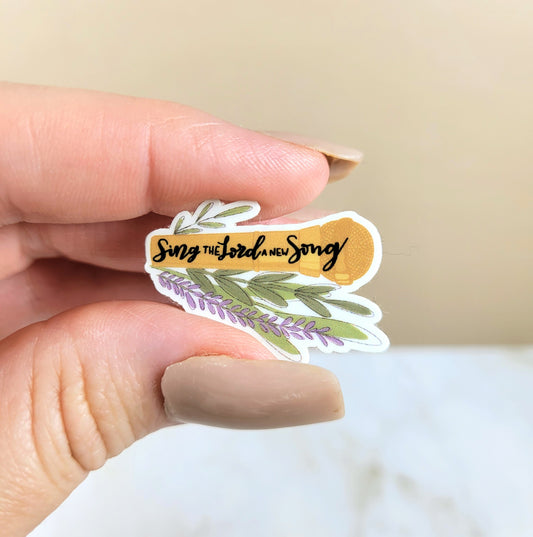 Sing the Lord a New Song Mini Sticker