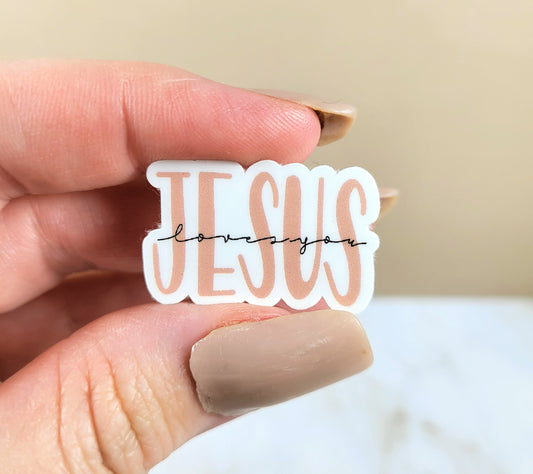 Jesus Loves You Mini Sticker