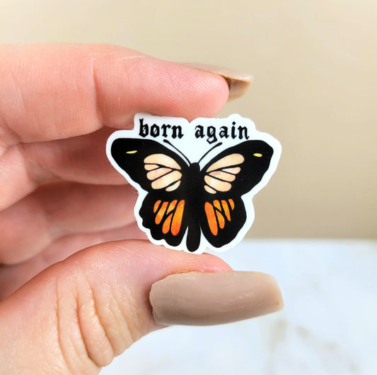 Born Again Butterfly Mini Sticker