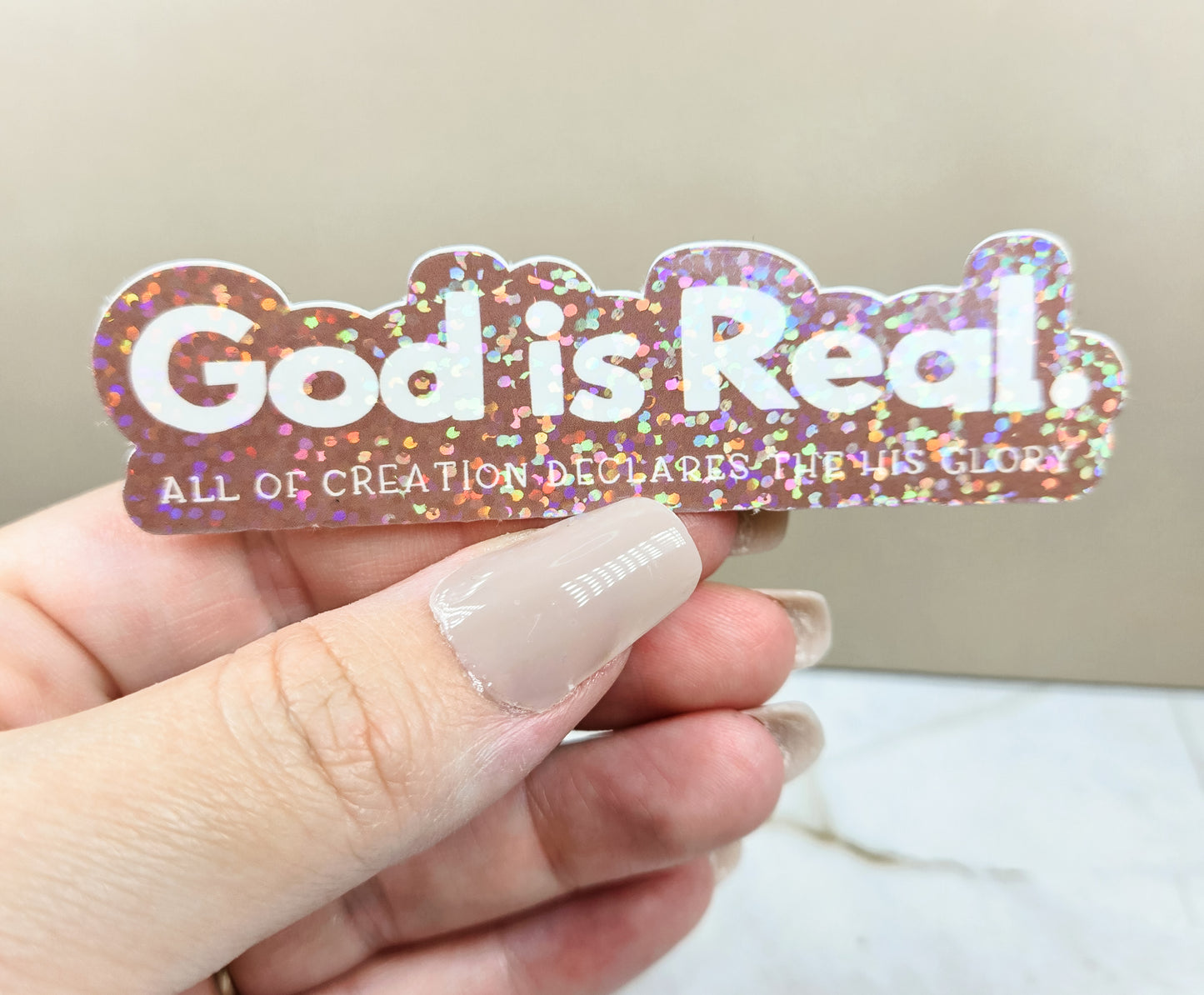 Holographic God is Real Sticker