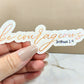 Holographic Be Courageous Sticker