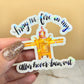 Holographic Altar Fire Sticker