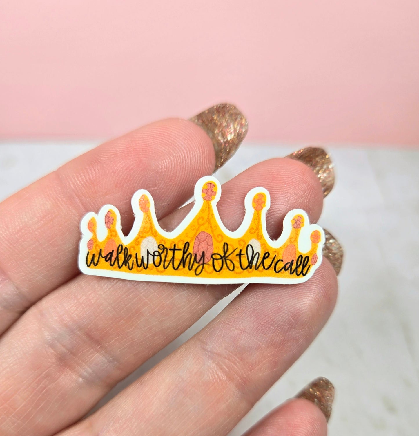 Worthy of the Call Crown Mini Sticker