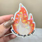 Holographic Dance through the Fire Sticker