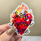 Holographic Holy Spirit Fire Sticker