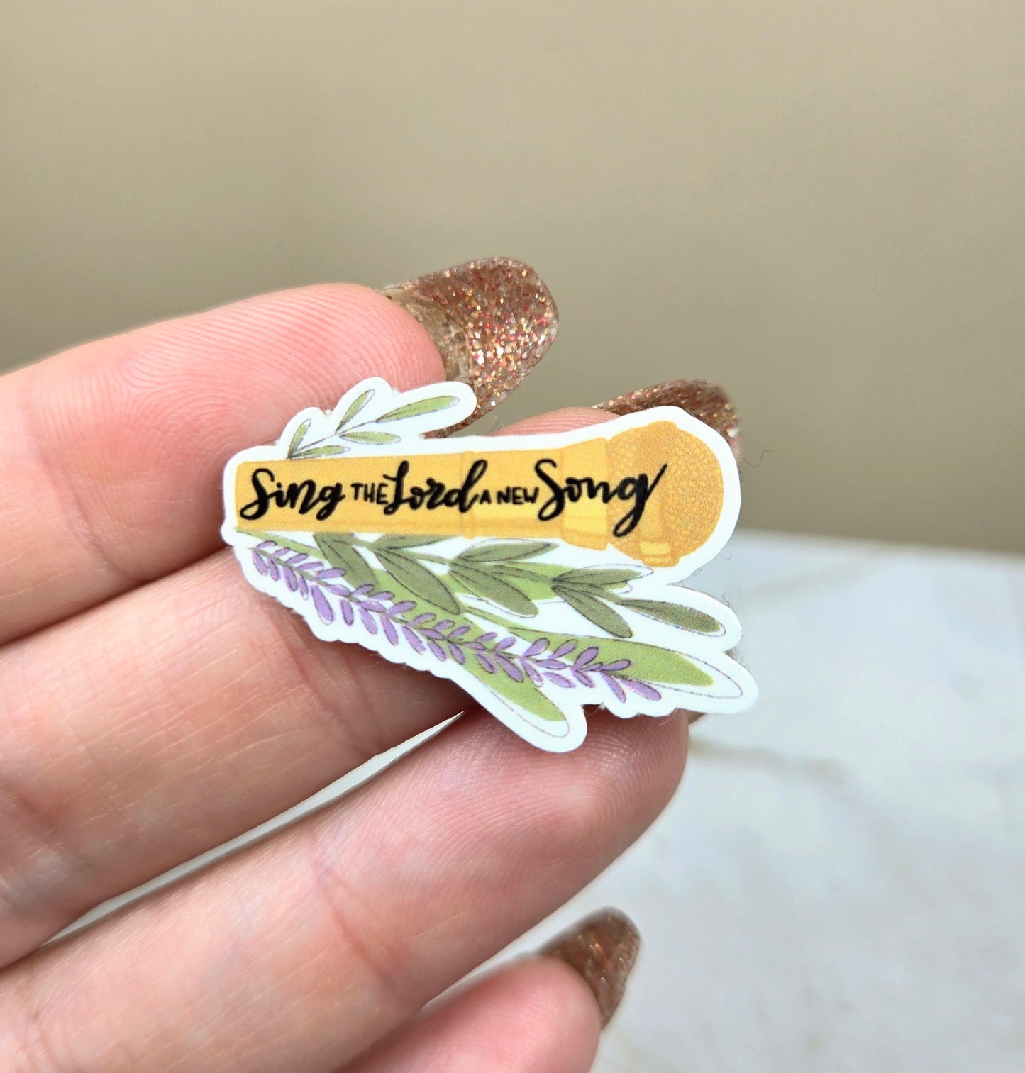 Sing the Lord a New Song Mini Sticker