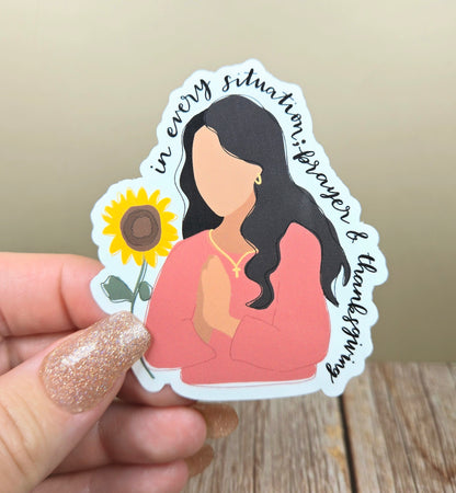 Prayer & Thanksgiving Sticker