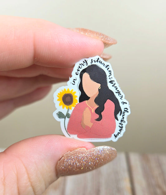 Prayer & Thanksgiving Mini Sticker