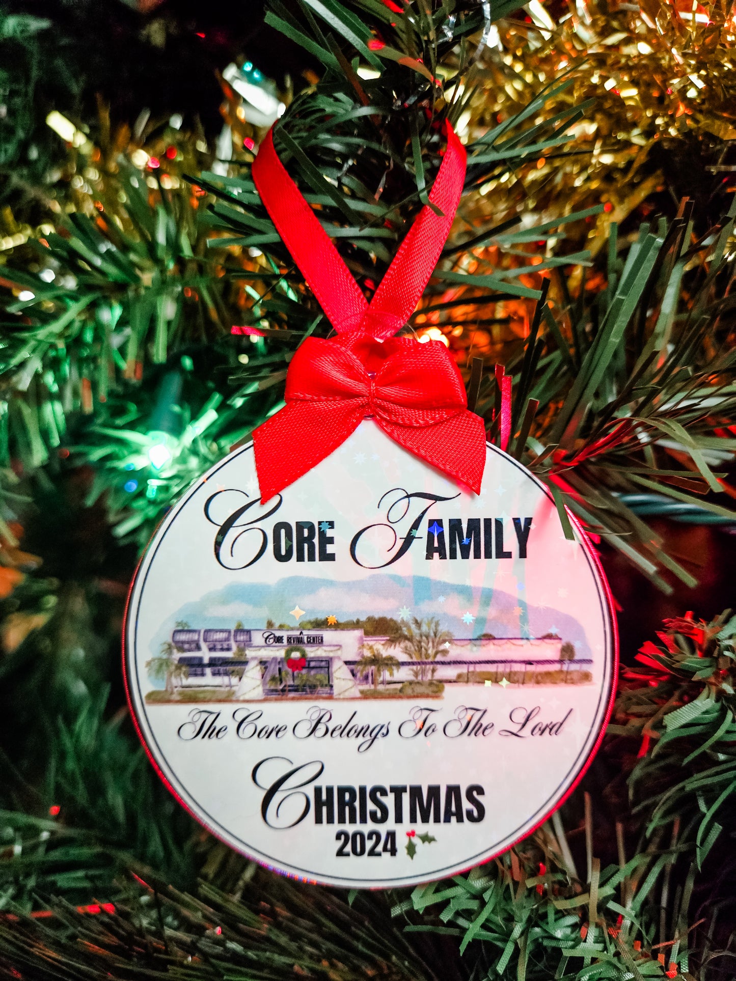 Core Family Christmas 2024 Ornament Card + Mini Sticker