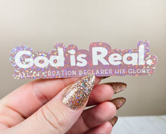 Holographic God is Real Sticker