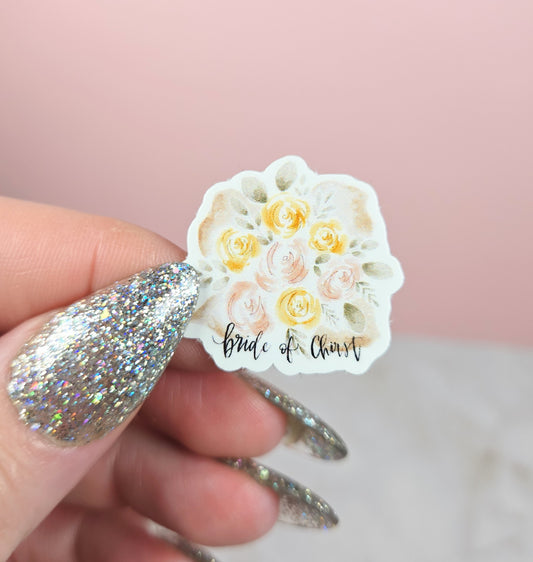 Bride of Christ Bouquet Mini Sticker