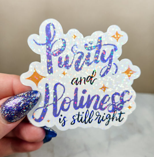 Holographic Purity & Holiness Sticker