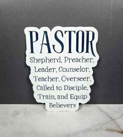 Pastor Sticker