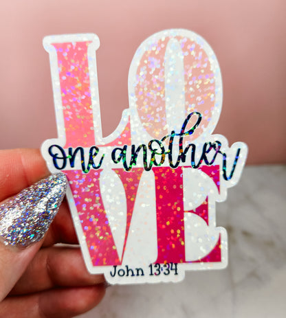 Love One Another Sticker