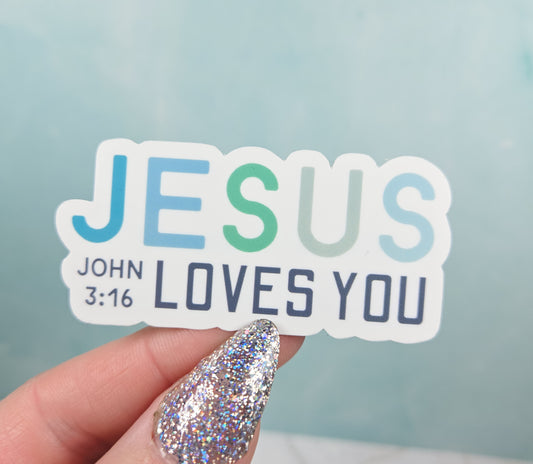 Jesus Loves You Sticker