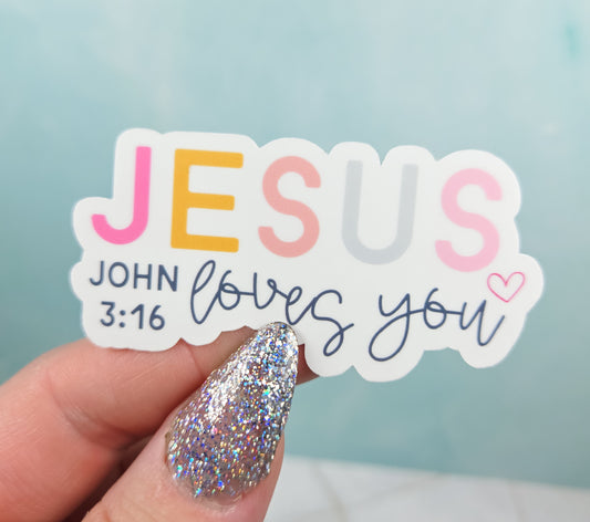 Jesus Loves You Sticker