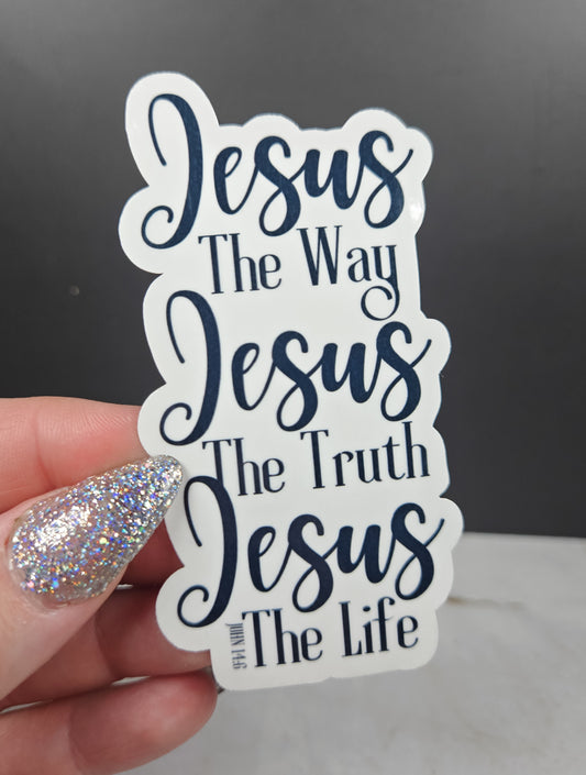 Jesus The Way Sticker