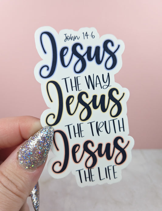 Jesus The Way Sticker