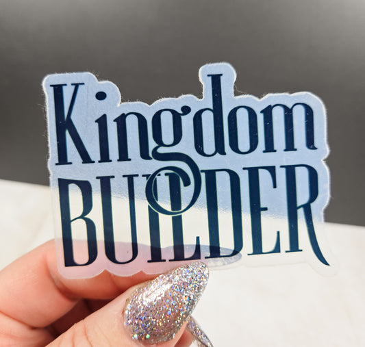 Kingdom Builder Transparent Sticker