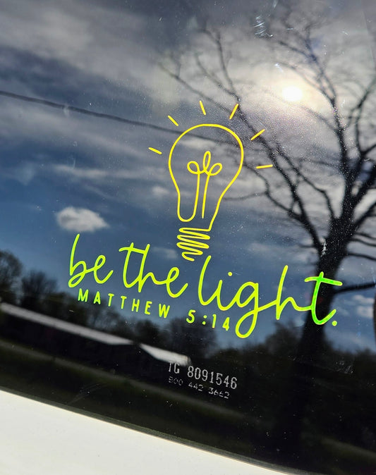 Be the Light Car Sticker