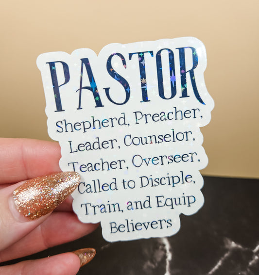 Pastor Sticker