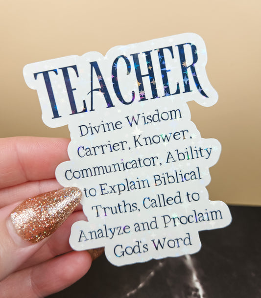 Teacher Sticker
