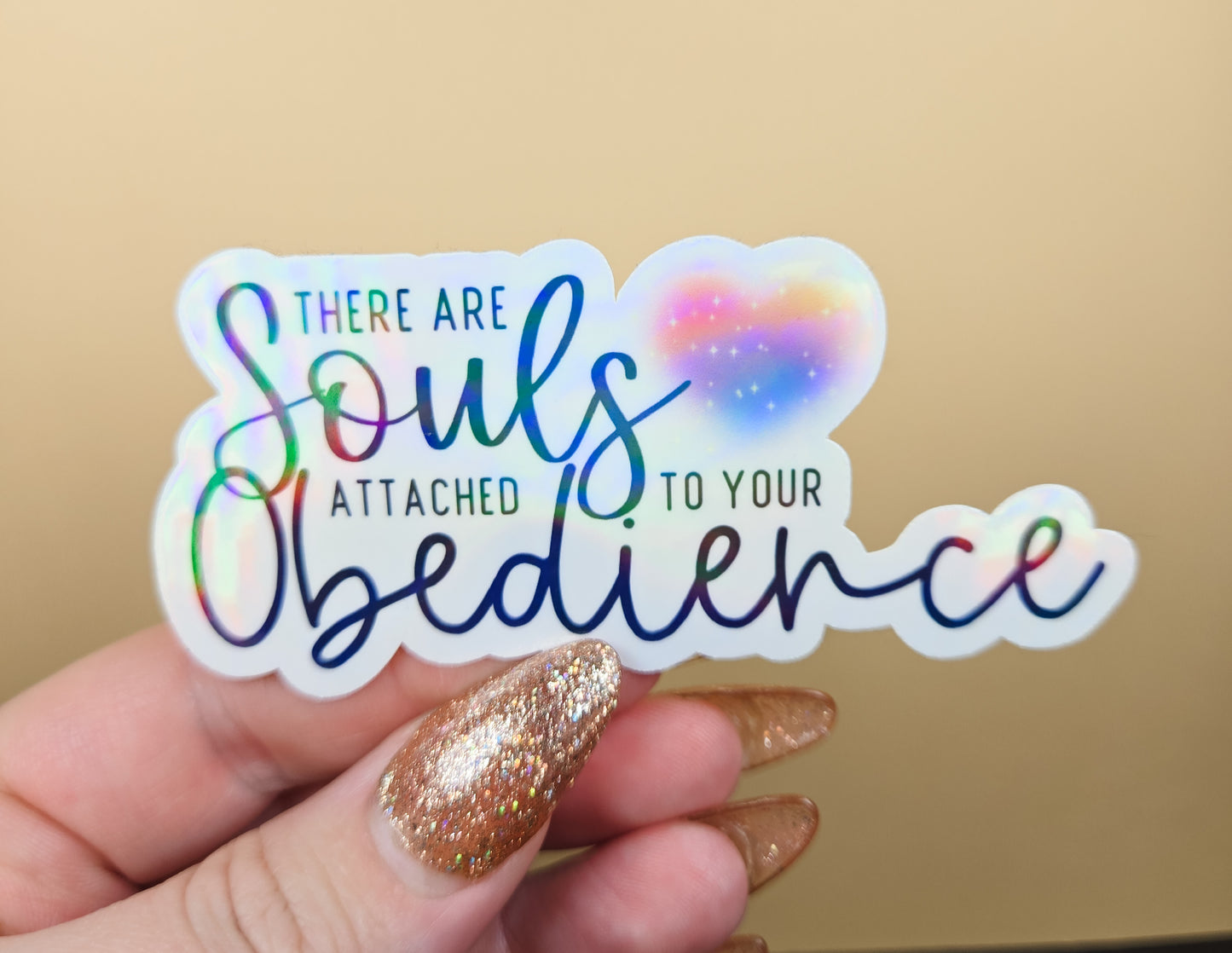 Souls Attached to Obedience Sticker