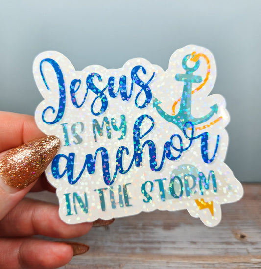 Jesus is My Anchor Sticker