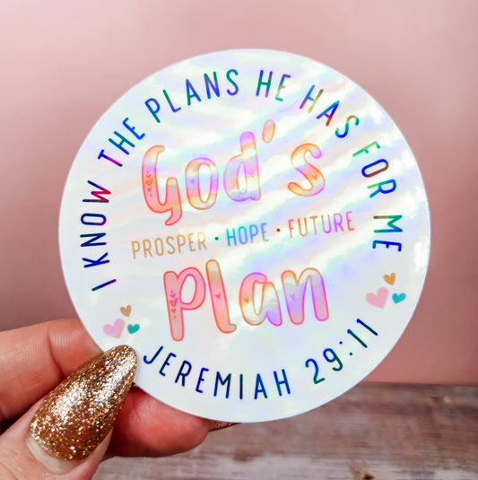 God's Plan Sticker