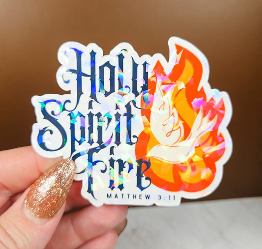 Holy Spirit Fire Sticker