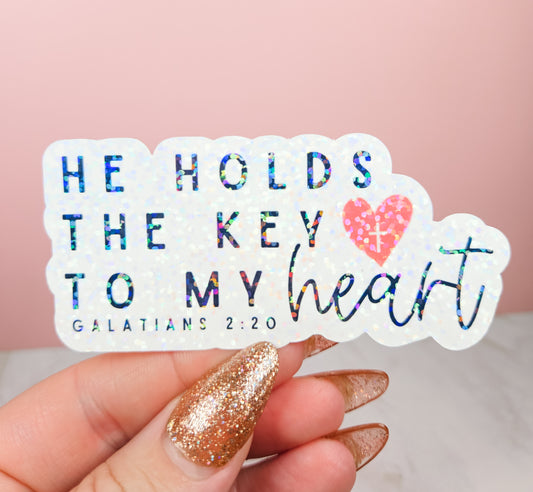 Key to My Heart Sticker