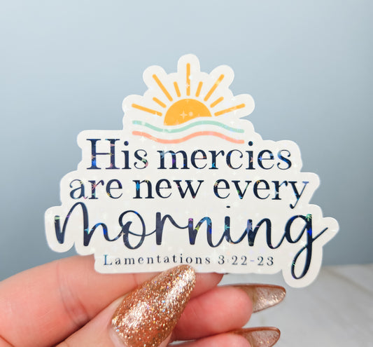 His Mercies Sticker
