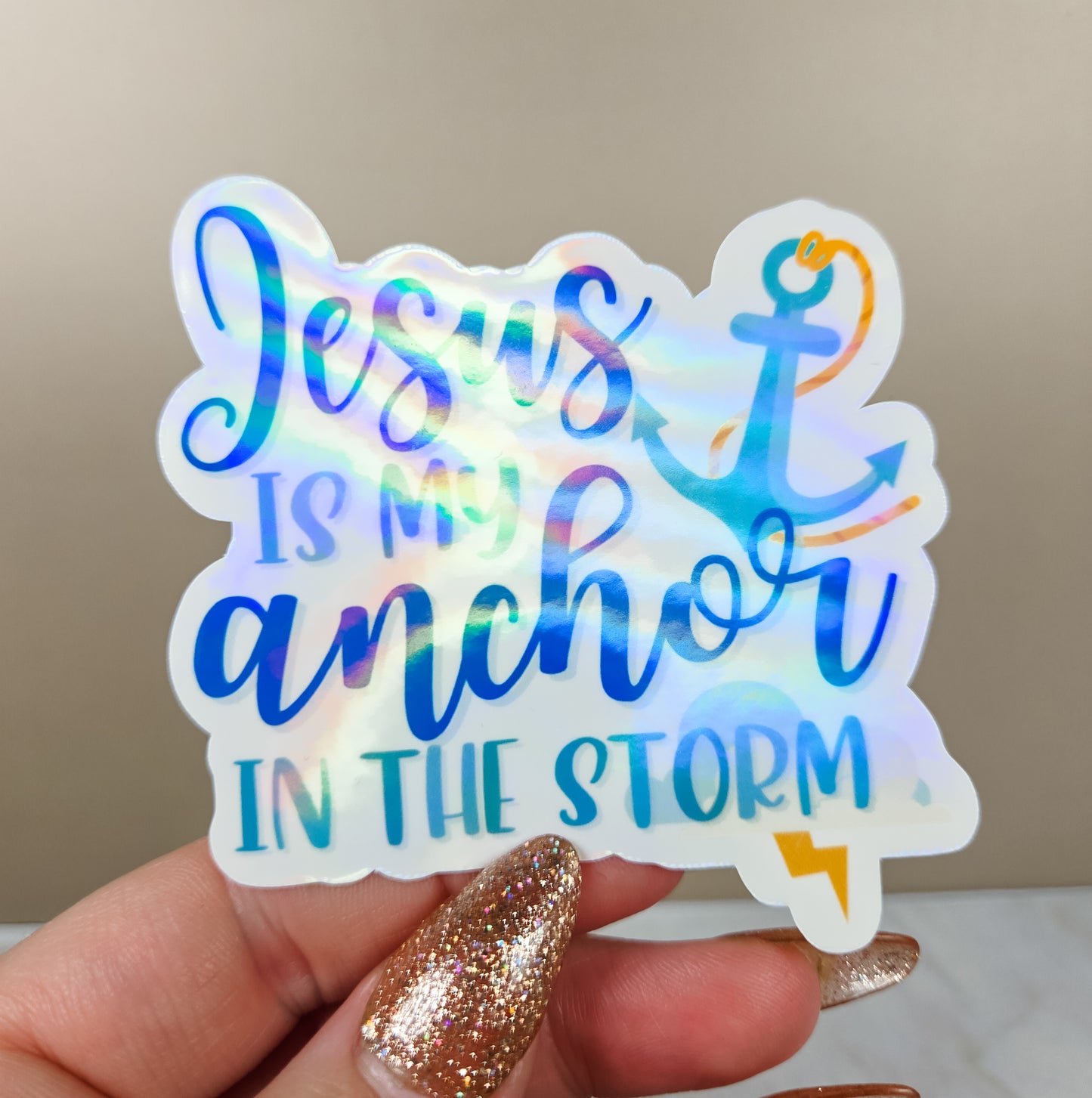 Jesus is My Anchor Sticker