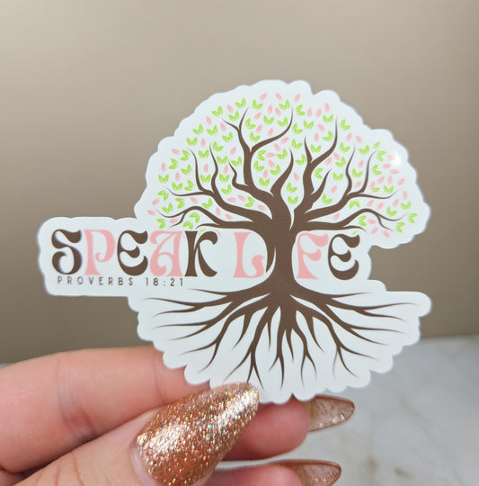Speak Life Tree Sticker