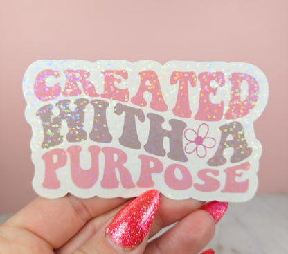 Created with a Purpose Pink Sticker