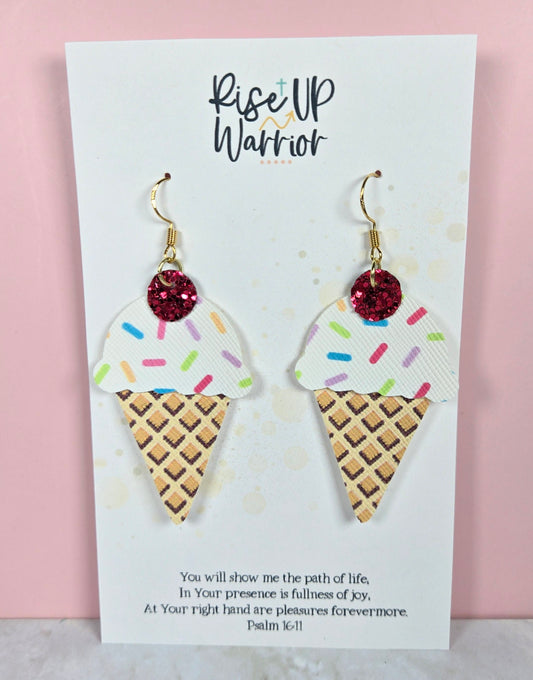 Ice Cream Cone Earrings