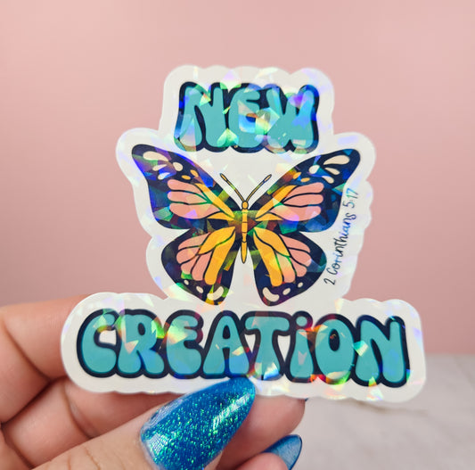 New Creation Blue Sticker