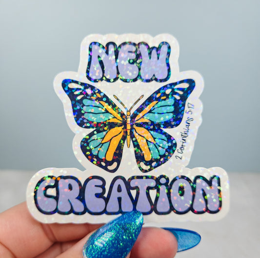 New Creation Purple Sticker