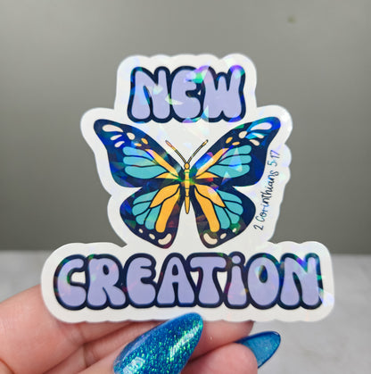 New Creation Purple Sticker