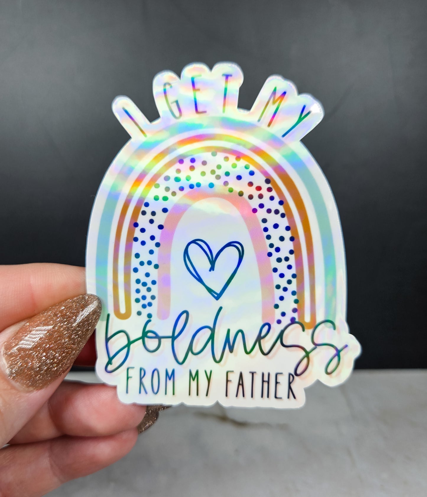 Boldness Rainbow Sticker