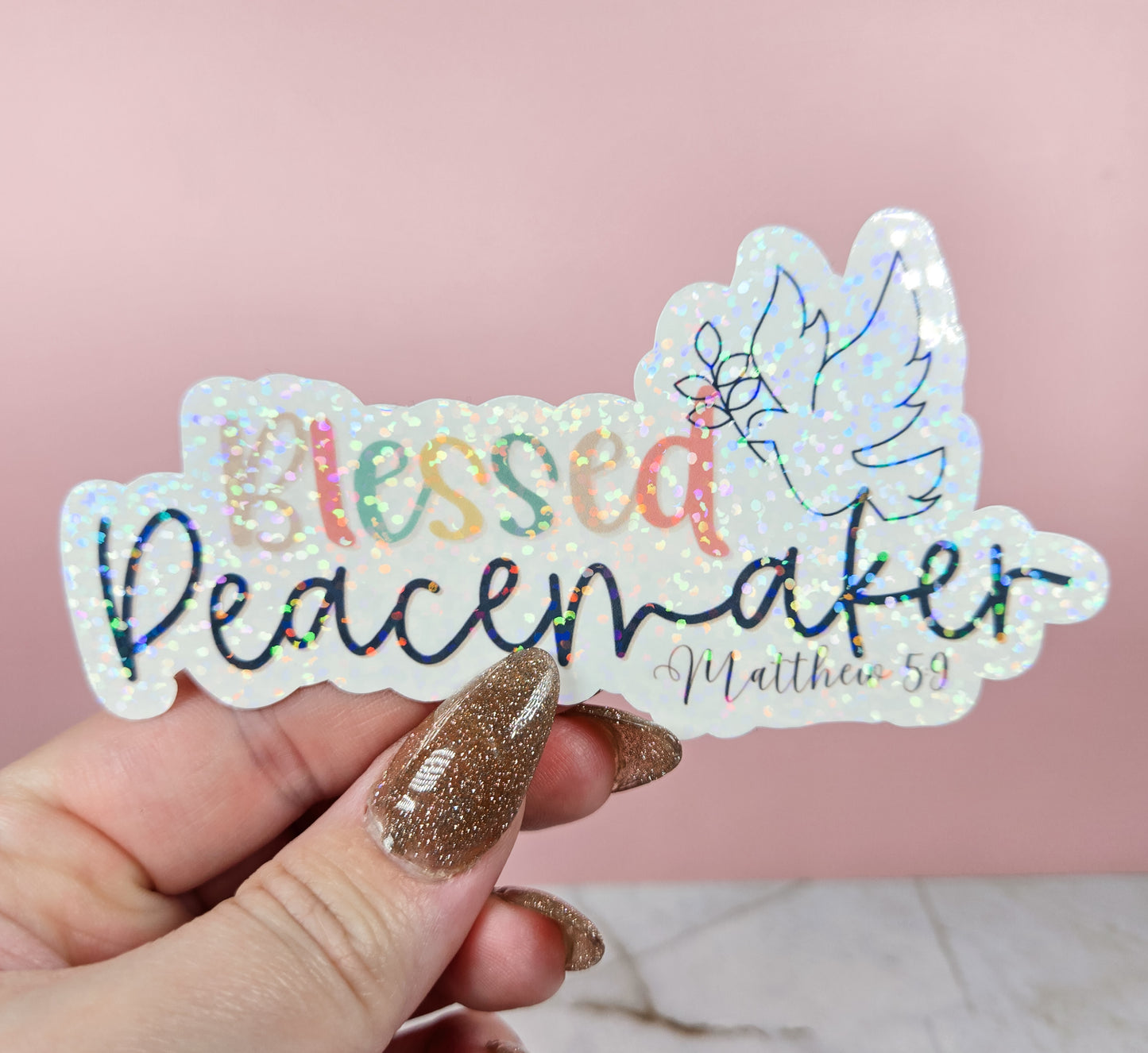 Blessed Peacemaker Sticker