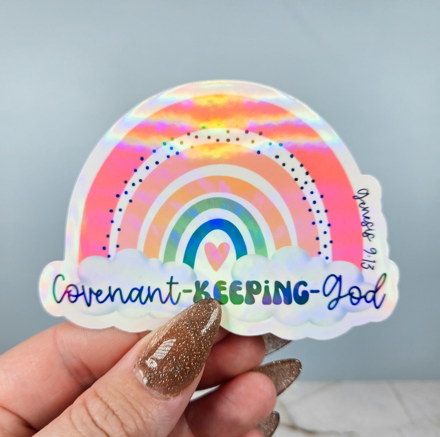Covenant Keeping God Rainbow Sticker