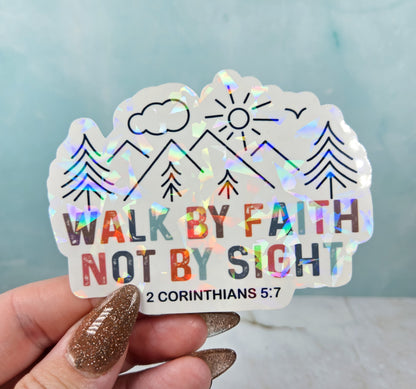 Walk by Faith Sticker