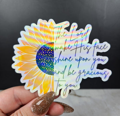 The Blessing Sunflower Sticker